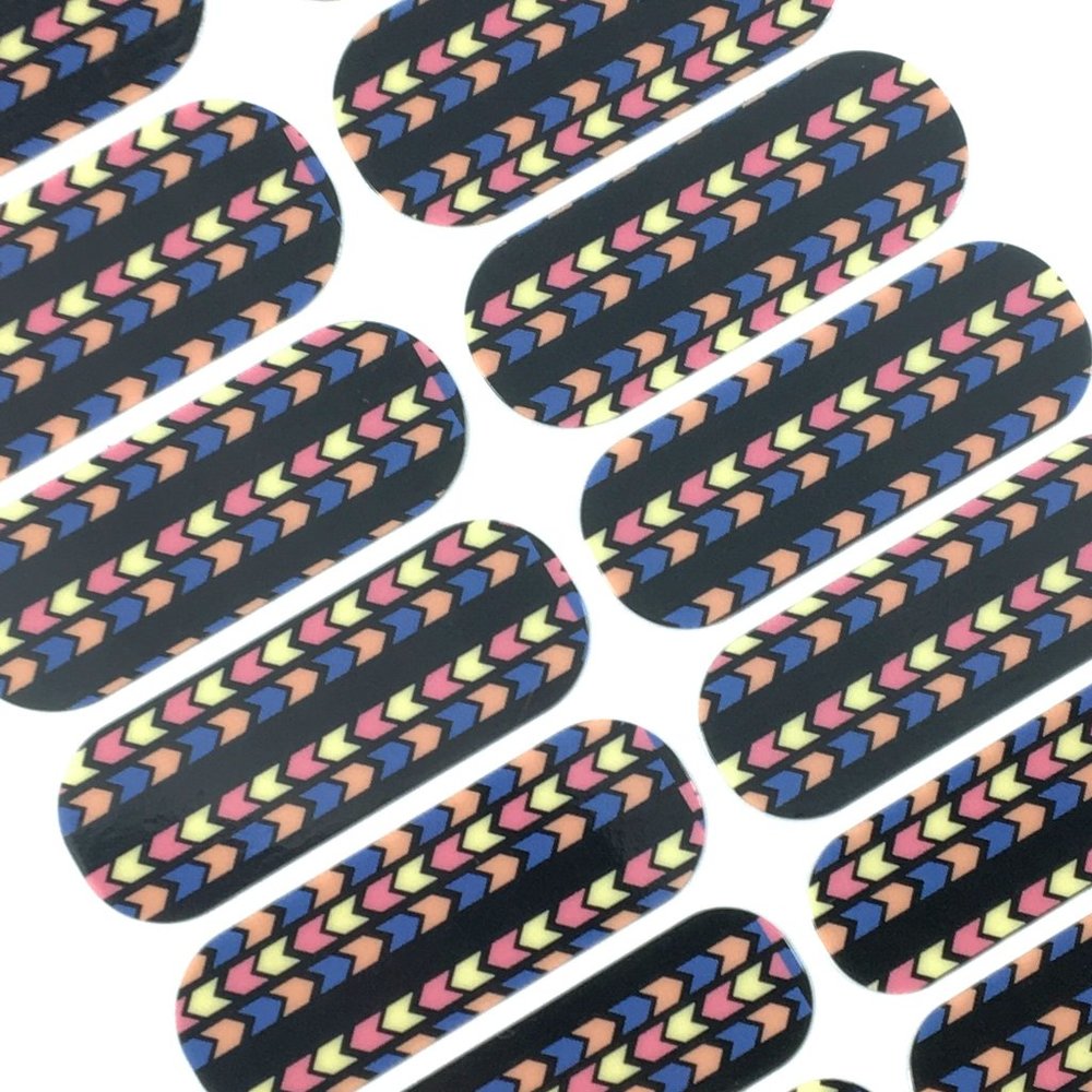 Jamberry Mixed Signals Nail Wraps, Retired, Full